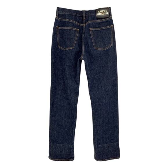 GUCCI Denim Pants with GG Supreme Canvas Cuff 24 - Picture 6 of 16